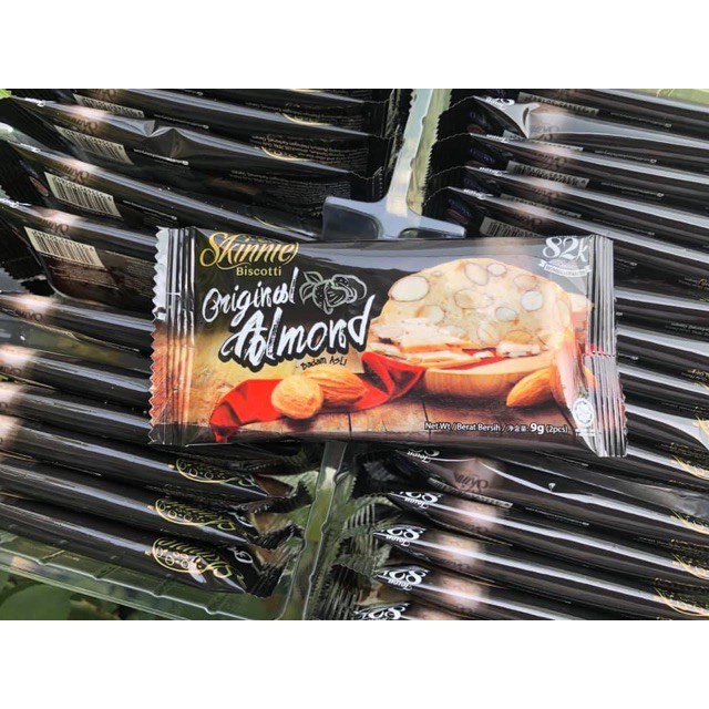 Bánh hạnh nhân Skinnie Biscotti hộp 270gr (30 gói)