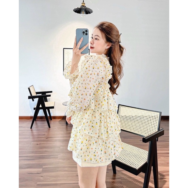 Set áo doll tầng + quần tafta