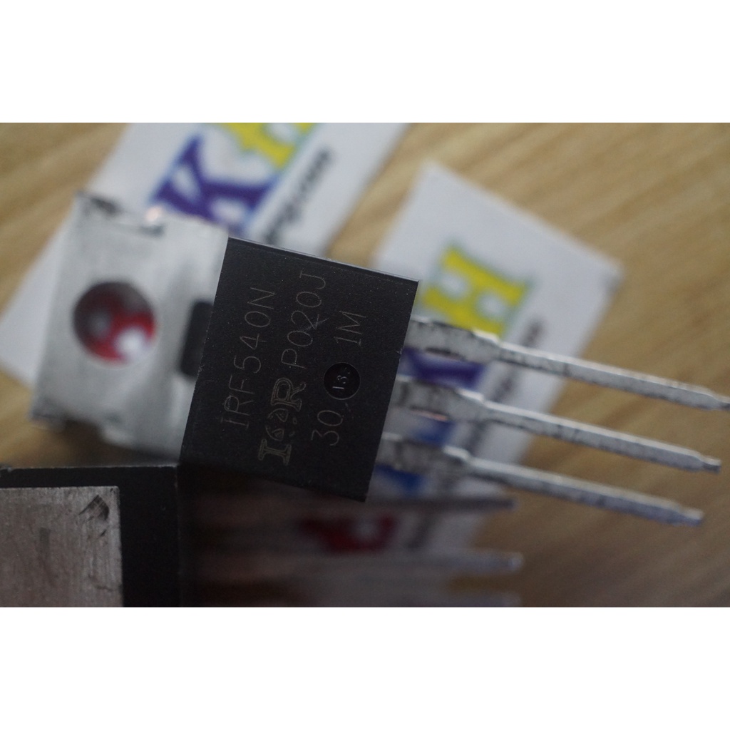 COMBO 2 CON IC MOSFET kênh N IRF540 IRF540N 33A 100V TO-220 chính hãng IR