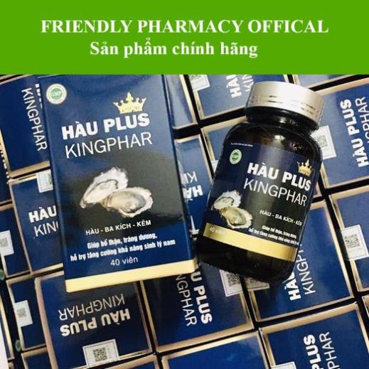 Hàu plus Kingphar- Hỗ trợ bổ thận, tráng dương, tăng cường sinh lý nam (Lọ 40 viên)