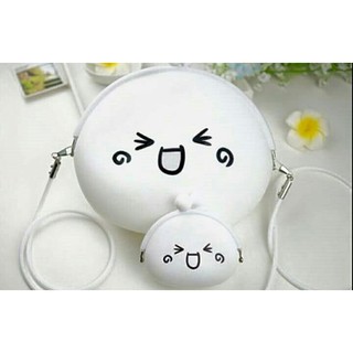Combo 2 set túi và ví Doremon silicon cute (gồm: 2 to, 2 nhỏ)