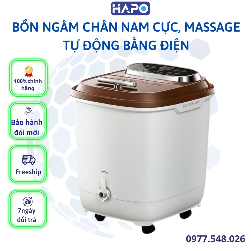 Bồn Ngâm Chân Massage Tự Động 6D, Máy Ngâm Chân Mát Xa Tự Động Thư Giãn 3 Chiều Tác Động Sâu Hapo