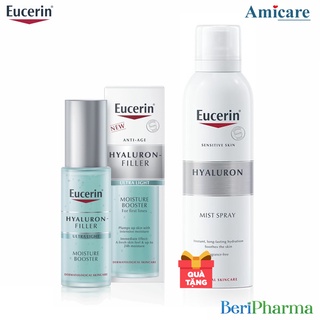 [Mua 1 tặng 1] Eucerin Tinh Chất Cấp Ẩm Hyaluron-Filler Moisture Booster 30ml Tặng Hyaluron Mist Spray 150ml