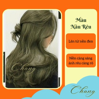 Thuốc Nhuộm Tóc Màu NÂU RÊU Không Tẩy