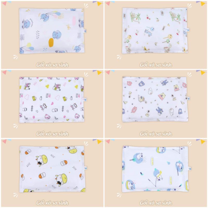 (SIÊU HOT) GỐI XÔ SƠ SINH CHO BÉ KÍCH CỠ 26×36cm