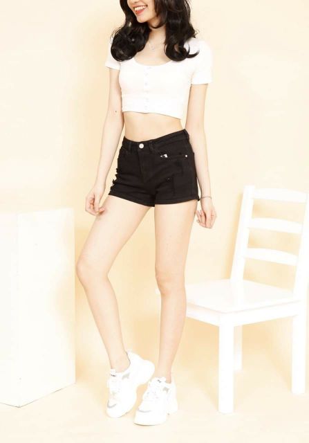 BẢN SỈ SHORT ĐEN TRẮNG RÁCH | BigBuy360 - bigbuy360.vn