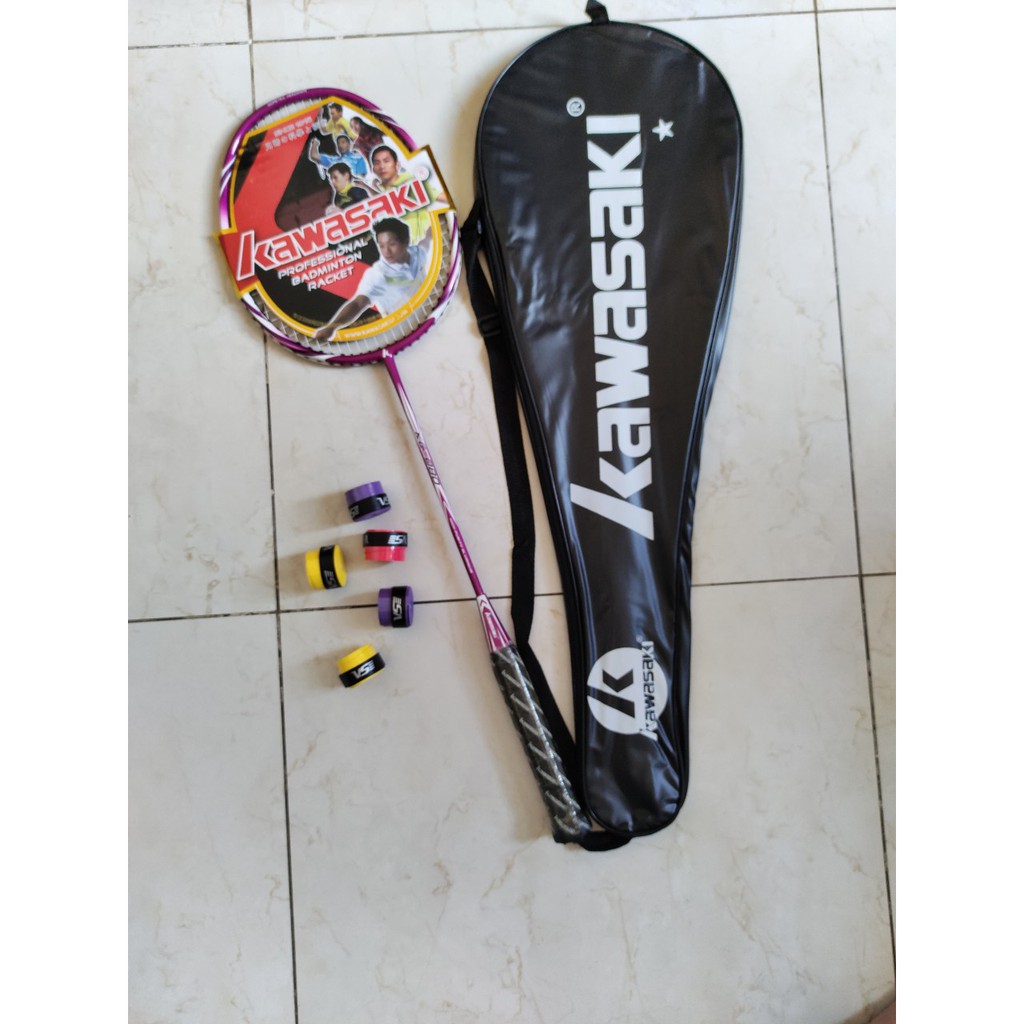 Vợt Cầu Lông ️🏸FREESHIP️🏸 Vợt đánh cầu Kawasaki 100% Khung Carbon Siêu Bền Đẹp