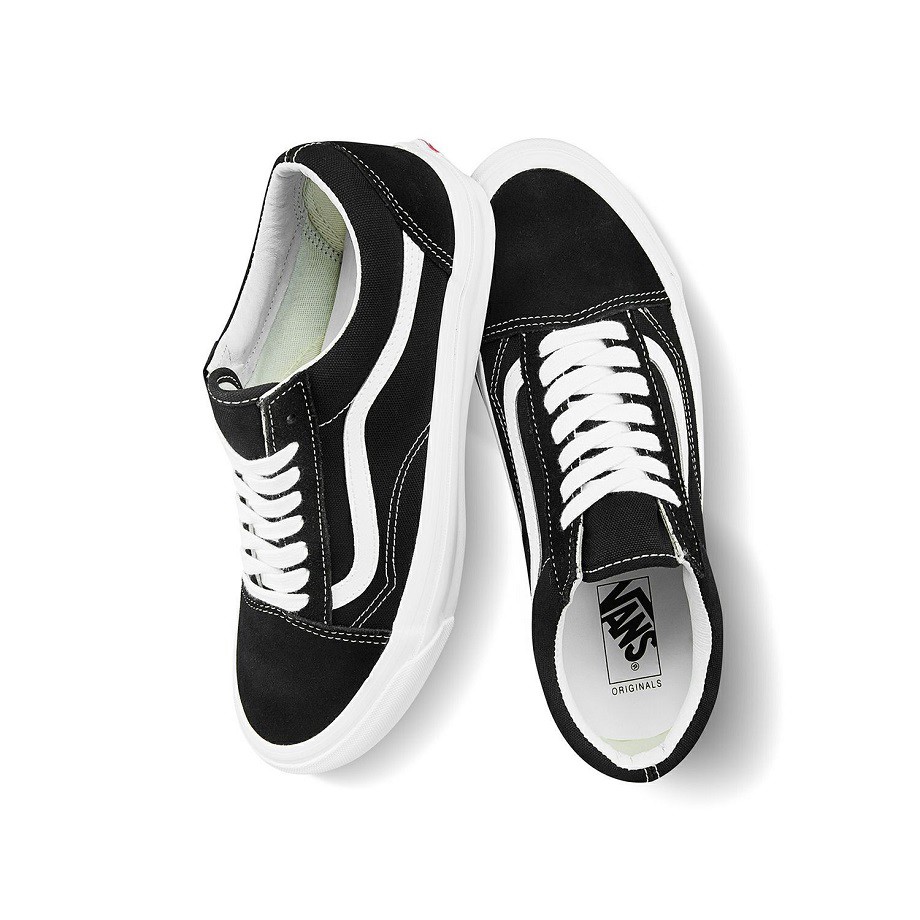 Giày Sneaker [REAL] Vans-Old-Skool-Vault-LX-Black