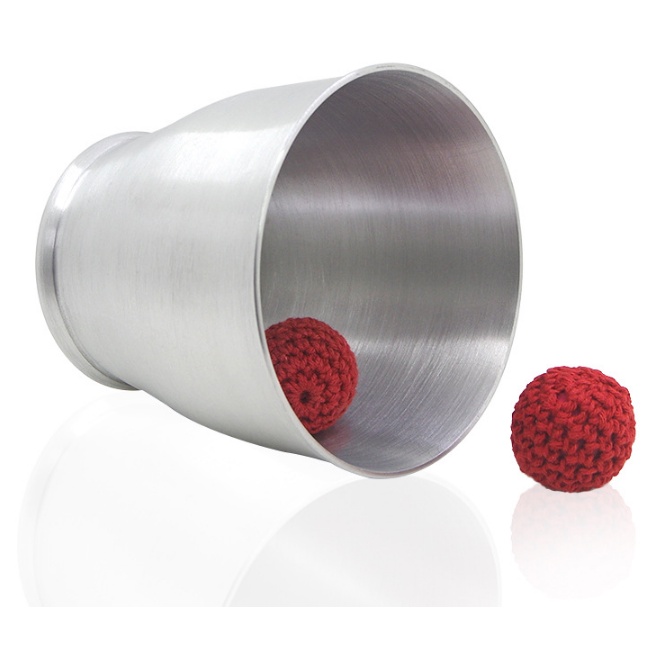 Ảo thuật chop cup, ly biến banh mẫu mới ly kim loại nam châm mạnh chuẩn