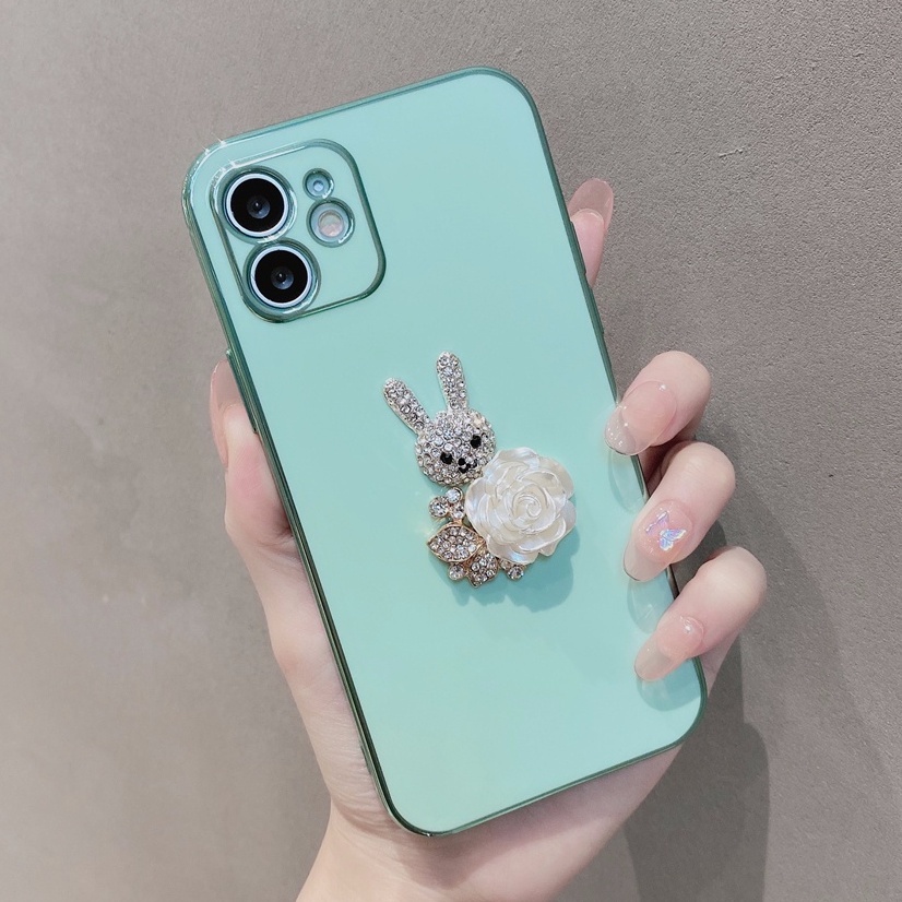 IPhone 14Max/14/13/12/11 Pro Max/XS/ XR/ 8/ 7 /Plus Electroplated Cartoon Soft Shell Phone Case