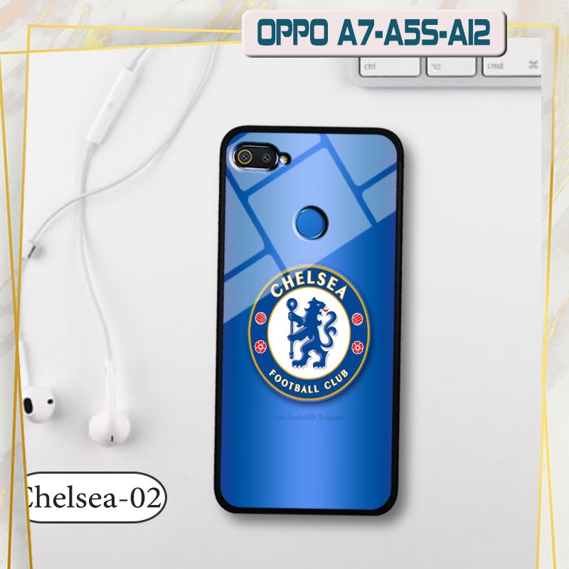 Ốp đội bóng OPPO A5s - Lưng kính cường lực