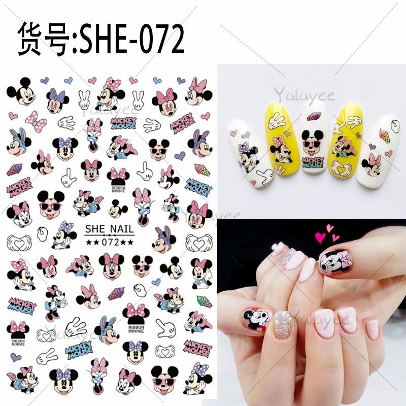 Disney Miếng Dán Hình Chuột Mickey &amp; Minnie Siêu Dễ Thương