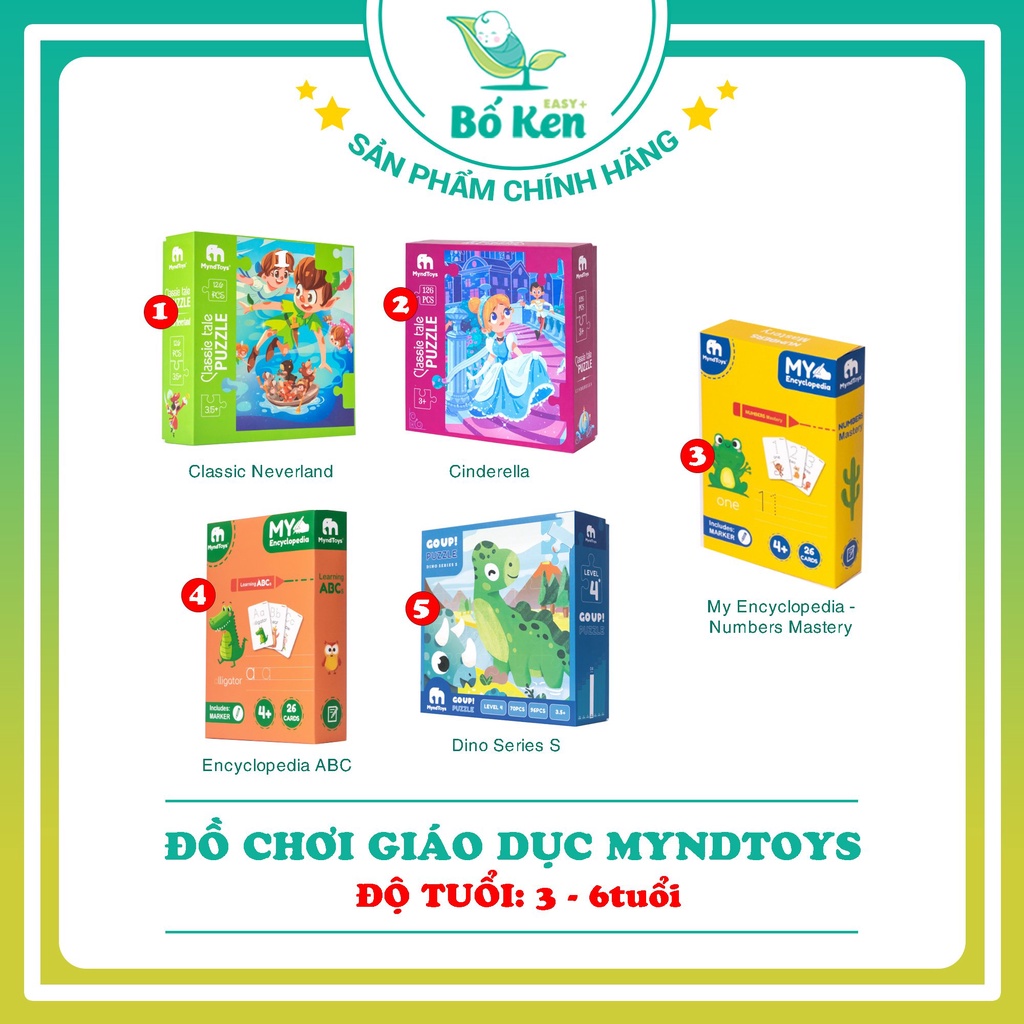 Đồ Chơi Giáo Dục, Các Bộ Xếp Hình Myndtoys [Cho Bé Từ 1 Đến 8 Tuổi]