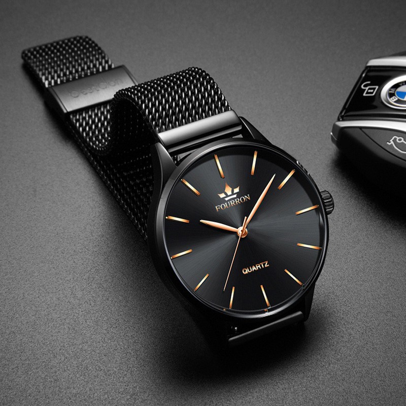 (CHUẨN MEN) Đồng Hồ Nam FOURRON F566 DOanh Nhân 2019 Dây thép Mành Cao Cấp | BigBuy360 - bigbuy360.vn