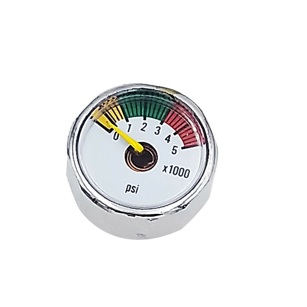 【DREAMLIFE】Manometer 0-400bar 0-6000psi 1/8NPT Thread Micro Dial PCP Silver/Black