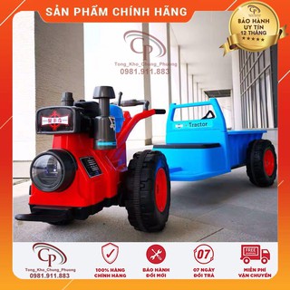 Xe máy cày điện Xe công nông điện cho bé - 2 động cơ - kéo siêu khỏe - pin bền