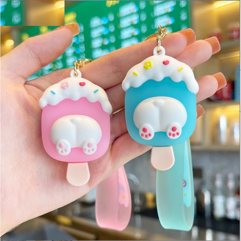 Móc Khóa Cao Cấp Hình Que Kem Cute phụ kiện Túi Xách dễ thương -Minkey