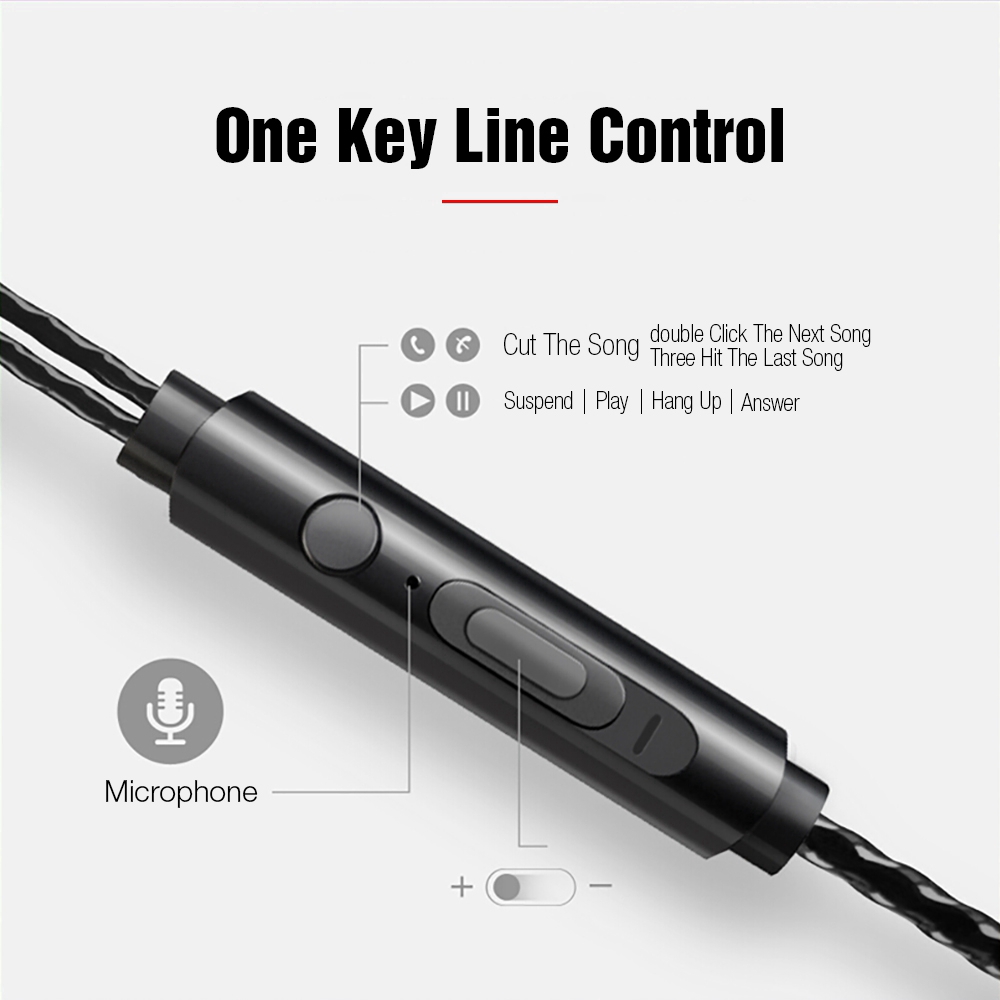 Tai Nghe Nhét Tai Có Dây Với Mic Chất Lượng Cao Cho Ios for iphone Android Xiaomi Huawei