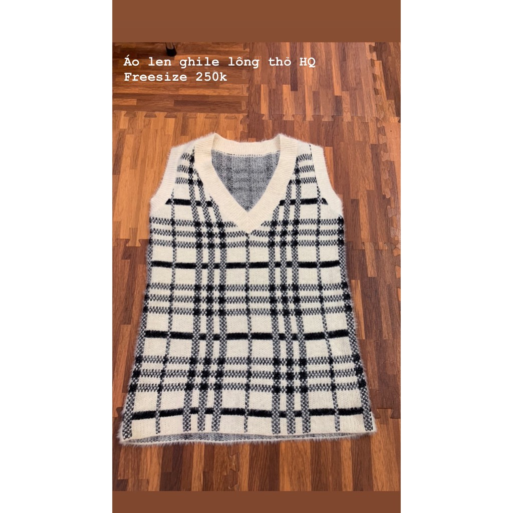 Áo len ghile HQ lông thỏ