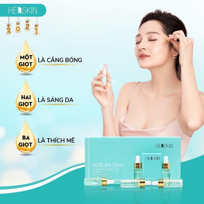 Serum 5IN1 - Căng Trắng Mịn không Nếp Nhăn