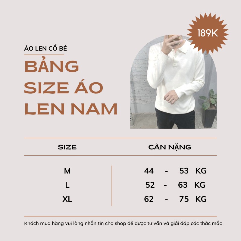Áo len cổ bẻ dài tay thời trang thiết kế cao cấp, chất len mịn không bai xù thời trang Hàn Quốc Thời trang nam MENSWEAR