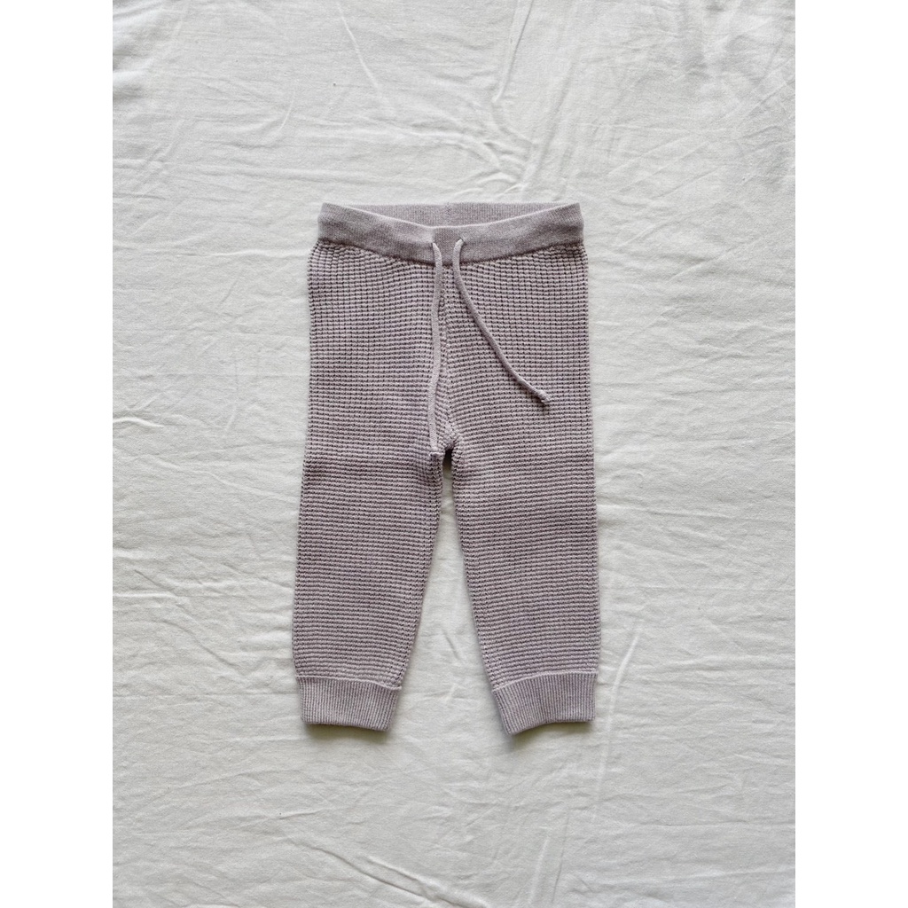 Waffle Knitted Sweat Pant Macro &amp; Micro (Quần Dài Len)