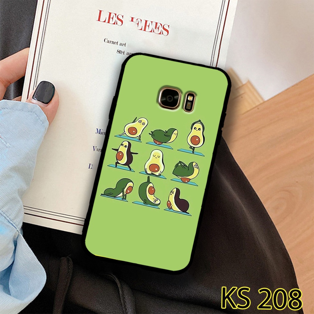 Ốp lưng Samsung Galaxy S6/S6 Edge/S7/S7 Edge in hình trái bơ ngộ nghĩnh_Ốp SS S6/S6E/S7/S7E