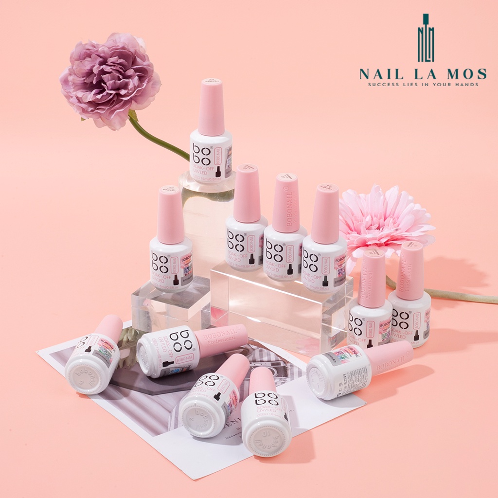 Sơn gel thạch Bobo chính hãng chất đậm đặc lên màu chuẩn 15ml