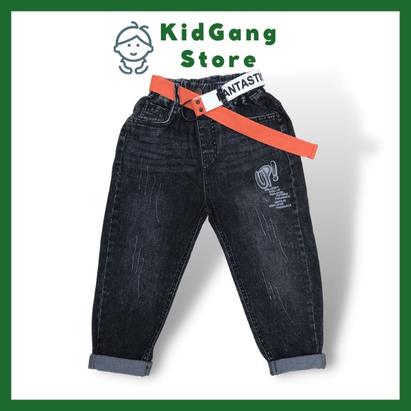 Quần jean bé trai, Quần bò bé trai 20-32kg KIDGANG (Up)