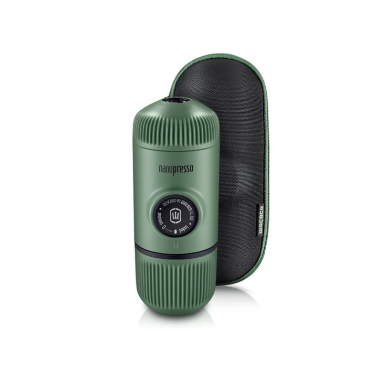 Dụng cụ ép Espresso bằng tay Wacaco Nanopresso Moss Green + Túi bảo vệ và chống sốc