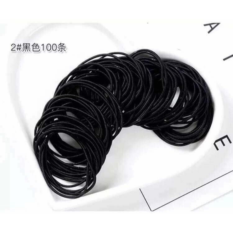 [HOT] HỘP 100 DÂY CHUN BUỘC TÓC NỮ NHIỀU MÀU[BUÔN SỈ RẺ] (HÀNG CHUẨN GIÁ ĐẸP)