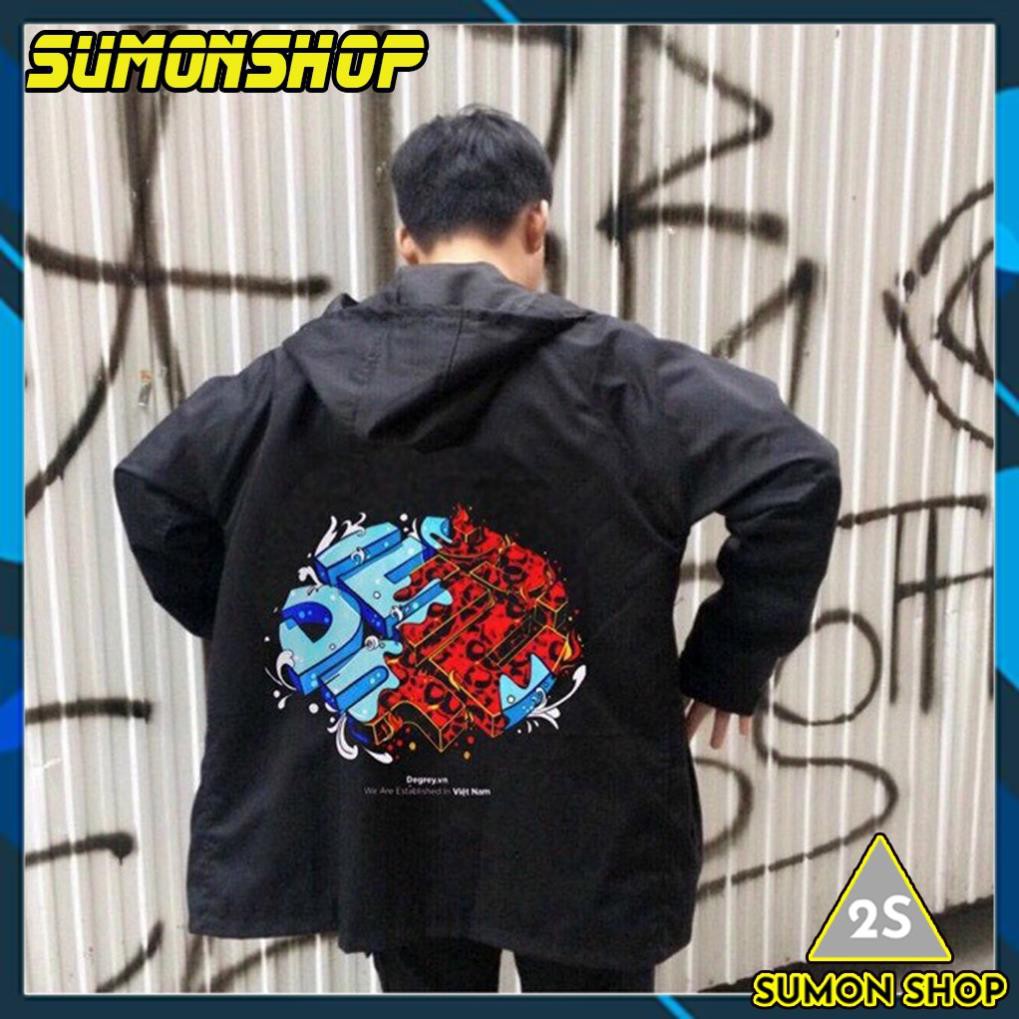 Áo Khoác Dù Chống Nắng Cặp Đôi Cho Nữ Cho Nam Có 2 Màu Unisex Form Rộng DELLI Jacket Ulzzang- SUMON SHOP ༴