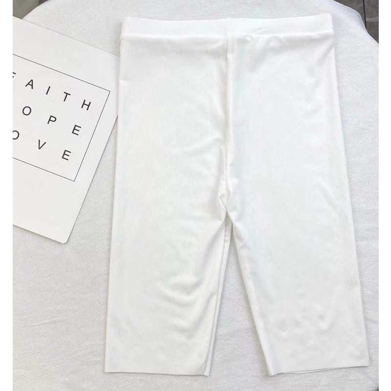 Quần legging lửng thun co giãn 4 chiều, vải đẹp dày, thoáng mát - đồ mặc nhà dáng ôm bó lưng thun tập gym yoga bigsize