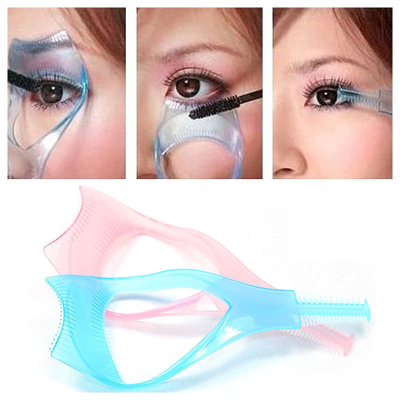 Dụng cụ nhựa hỗ trợ chải mascara uốn cong mi độc đáo CEP