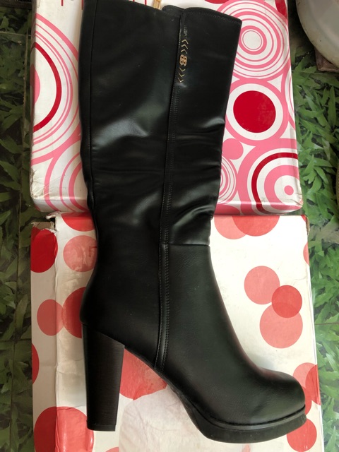 Bôt da đùi gót nhọn lót lông bên trong sale lẻ size | BigBuy360 - bigbuy360.vn