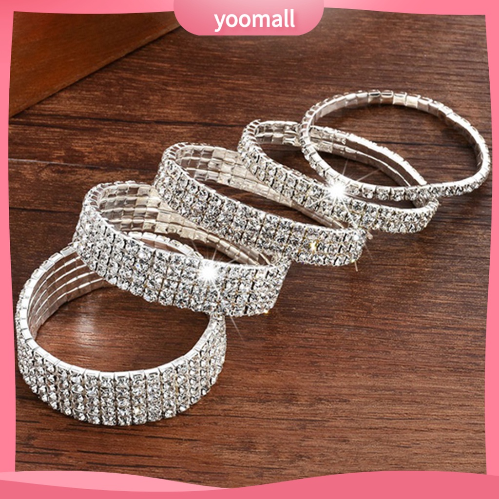 Vòng tay khảm đá lấp lánh thời trang