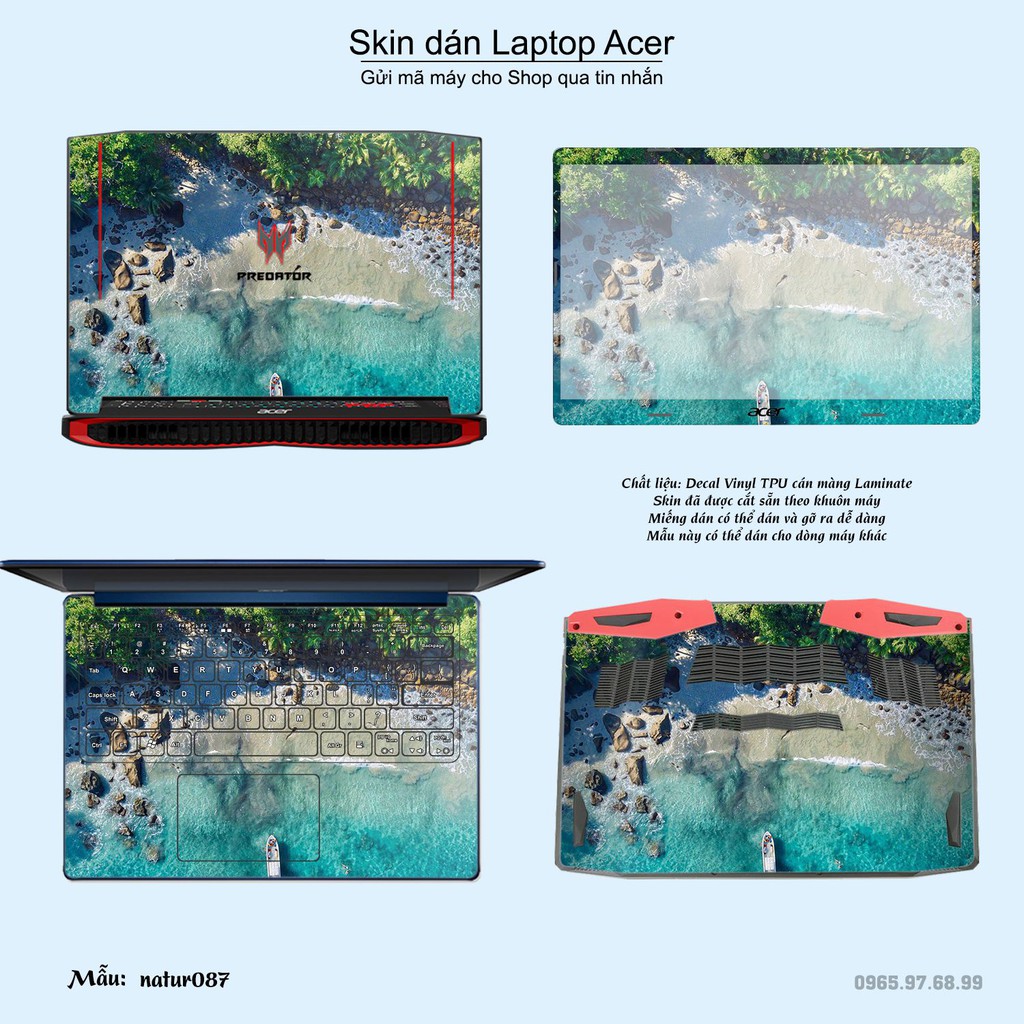Skin dán Laptop Acer in hình thiên nhiên nhiều mẫu 4 (inbox mã máy cho Shop)