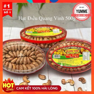 Hạt Điều Rang Muối 🌻FREESHIP🌻 Hạt Điều Rang Muối Quang Vinh Bình Phước Hàng Loại 1- 500g