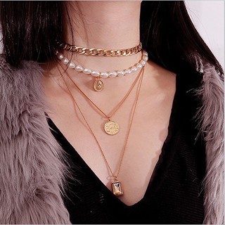 VÒNG CỔ CHOKER 4 TẦNG