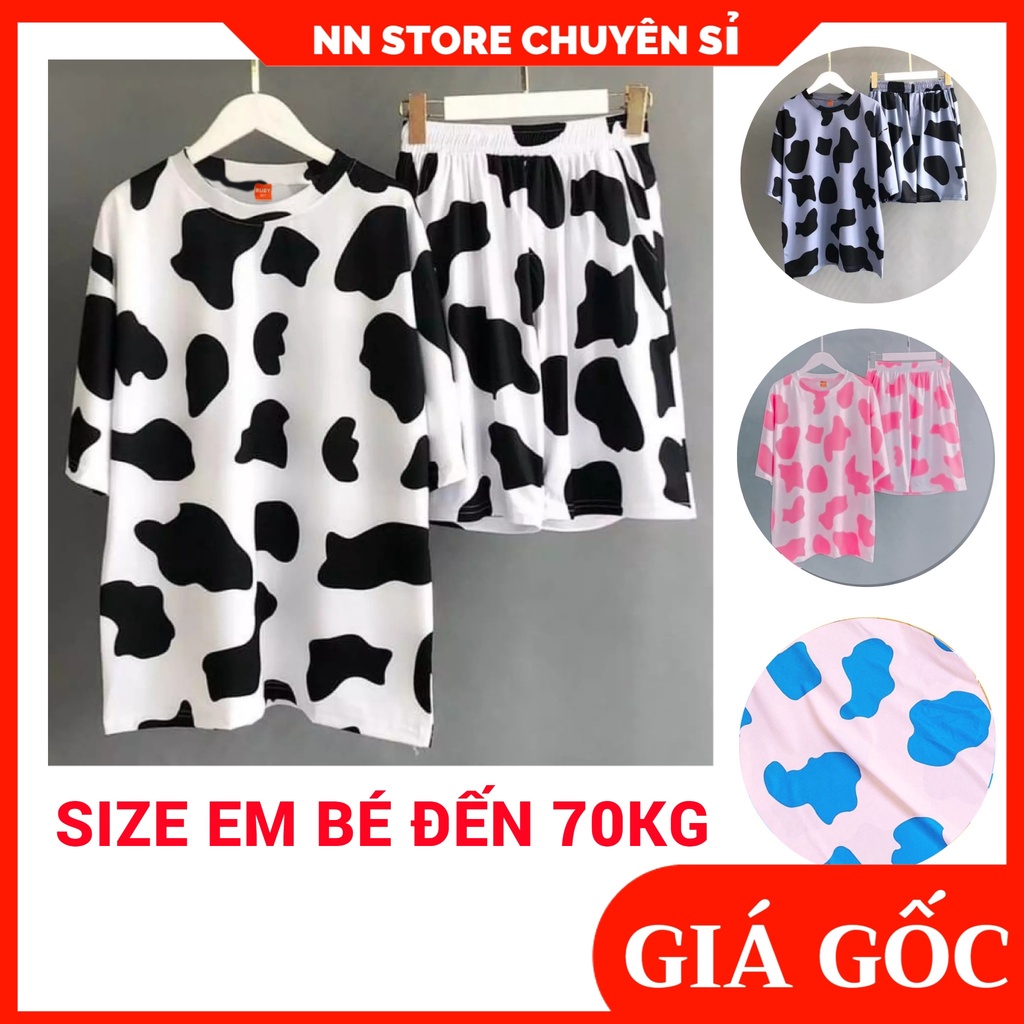 Bộ ngủ bò sữa size 5kg đến 70kg mặc thoải mái⚡ Đồ bộ cho bé gái bé trai ⚡ Đồ bộ cho mẹ và bé mặc nhà DBRBD FULL SIZE