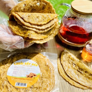 Chuối Sấy Dẻo Không Đường - Chuối Ép Tròn Lê Minh Food (Túi 500gr)