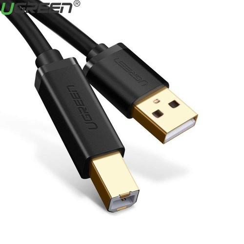 Cáp máy in USB 2.0 Ugreen 10352 (dài 5M)_Hàng chính hãng