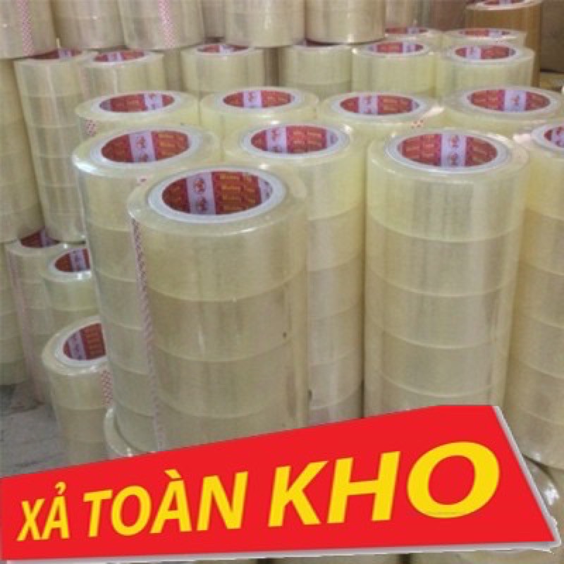 Băng keo dính trong 1 ống 6 cuộn 100 yards