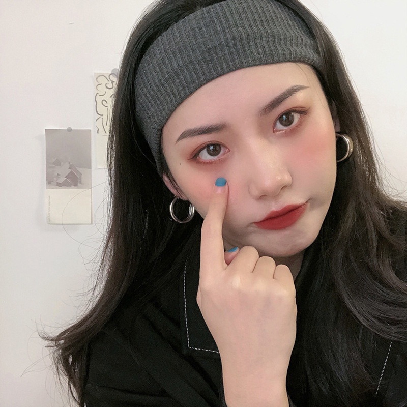 Khuyên tai dạng vòng hình học thời trang Hàn Quốc cổ điển dễ phối đồ 19A1329