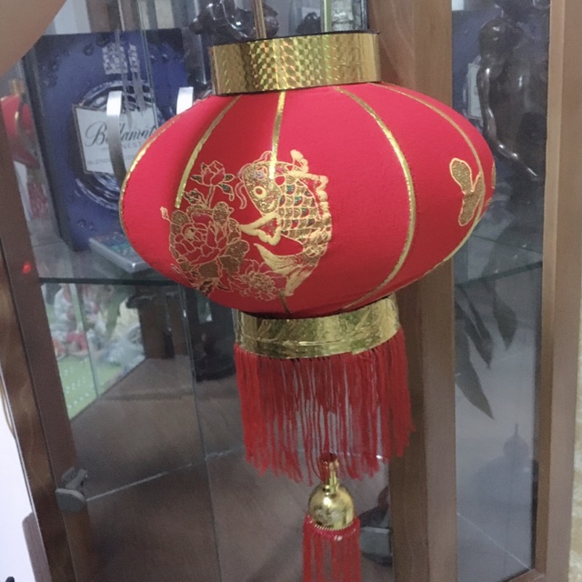 ĐÈN LỒNG QUẢ CẦU ĐỎ 40CM TRANG TRÍ TẾT