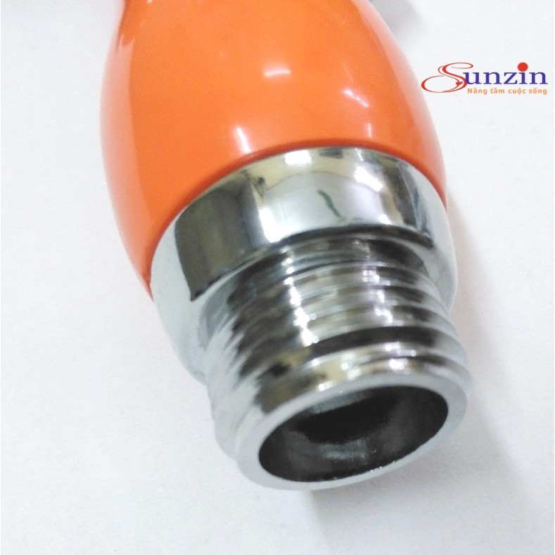 Đầu xịt rửa vệ sinh SZ078, chất liệu nhựa ABS (cam), tặng 2 gioăng cao su
