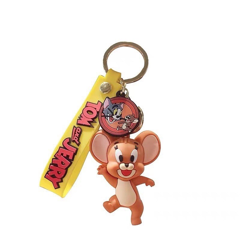 Móc khoá Tom and Jerry, móc khoá đôi mèo và chuột quà sinh nhật, đồ lưu niệm, quà tặng ngộ nghĩnh