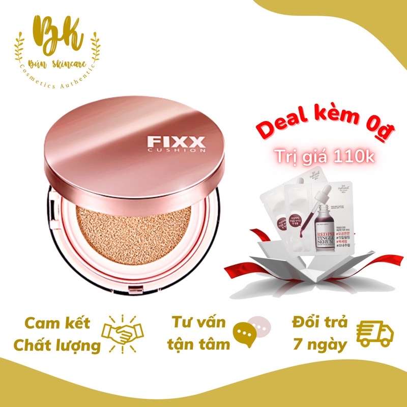 Phấn Nước Trang Điểm Lâu Trôi Glow Fixx Cushion SPF50+ / PA++++ So'Natural Nhập Khẩu  Hàn Quốc Chuẩn