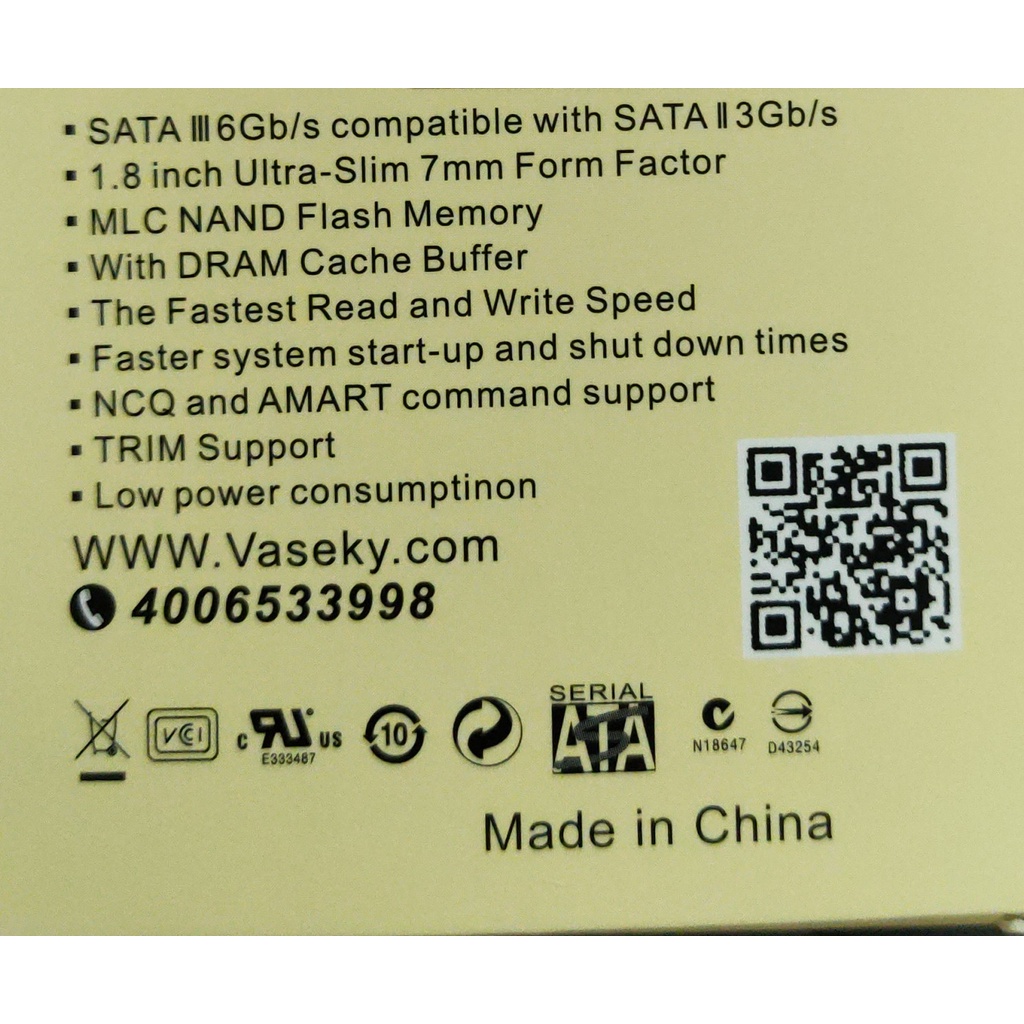 Ổ cứng SSD m2 sata Vaseky V820 128gb m2 2242 2280 | BigBuy360 - bigbuy360.vn