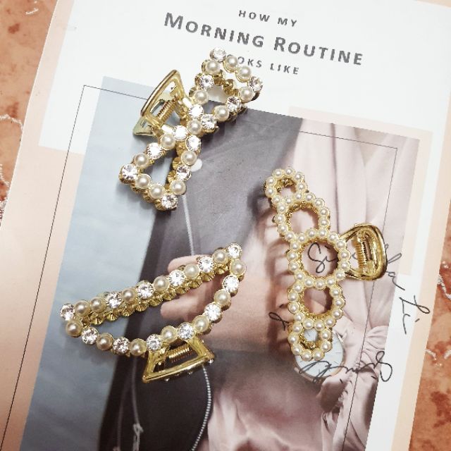 Cặp tóc đính hạt các loại